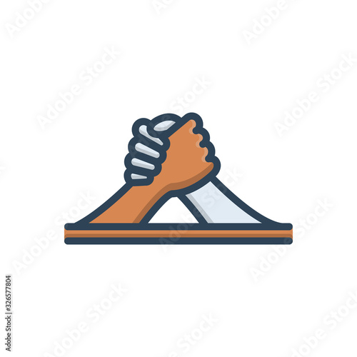 Color illustration icon for Arm