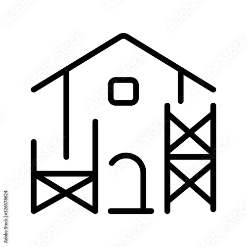 Scaffold Building icon Symbol Illustration Design