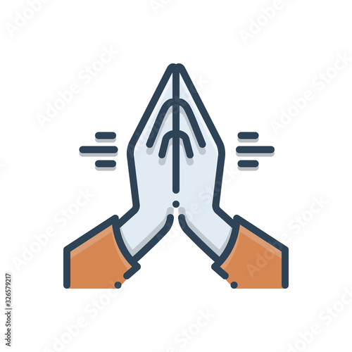 Color illustration icon for celebration