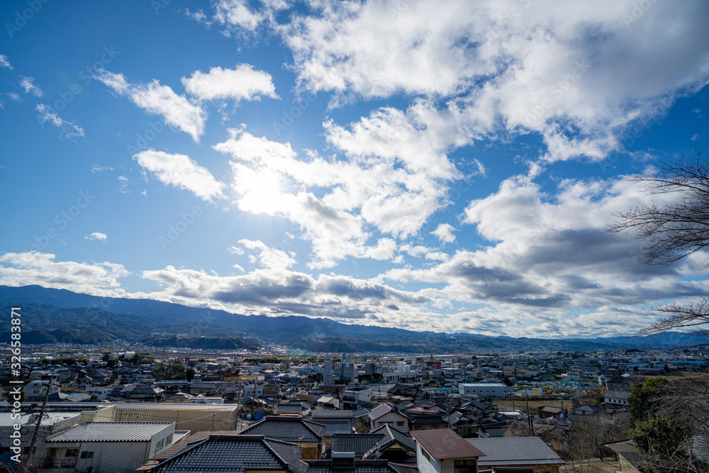飯田市座光寺の風景　2020年1月撮影