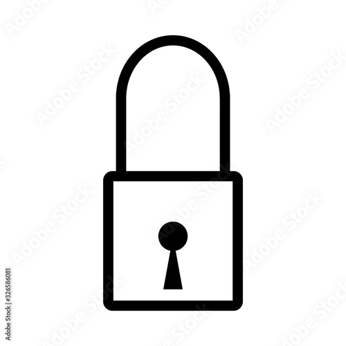 padlock icon vector template