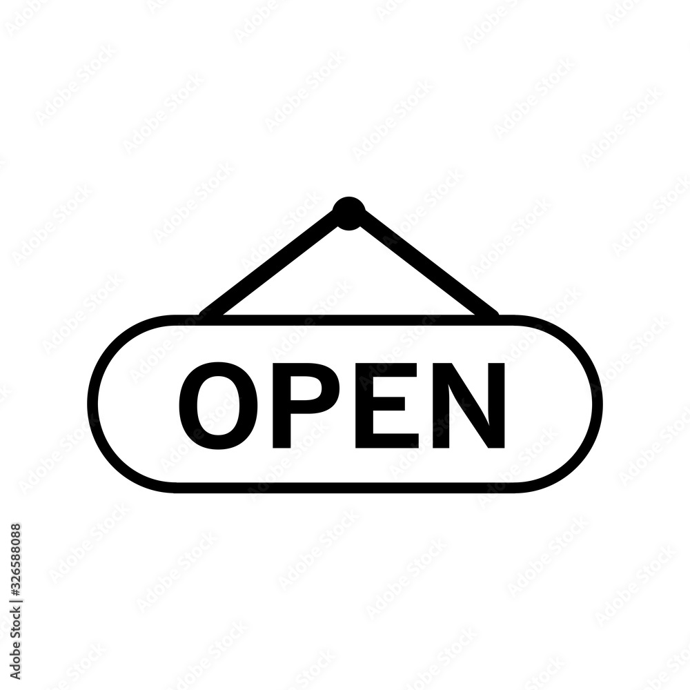 open close icon vector template open close icon vector template
