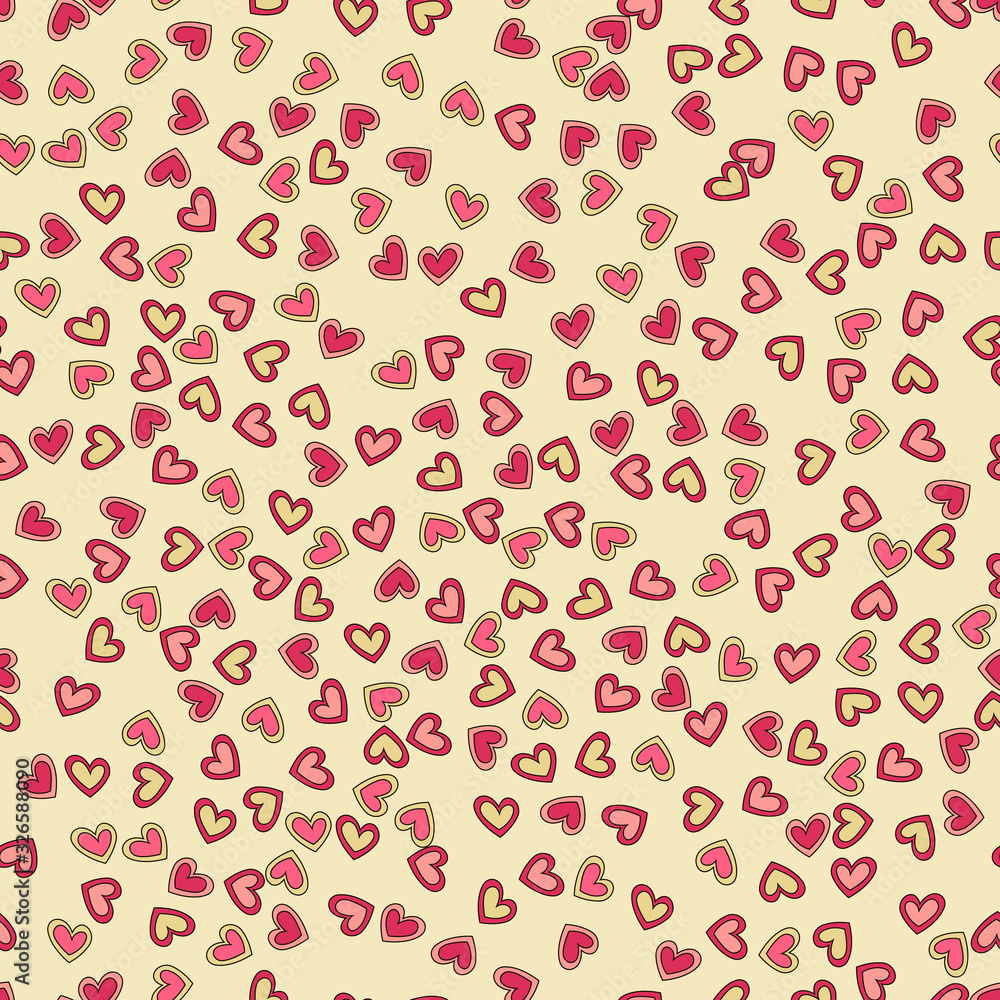 Shape of pink hearts. Shape of pink hearts.