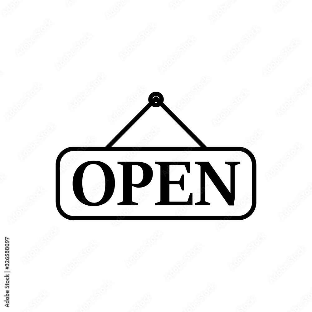 open close icon vector template open close icon vector template