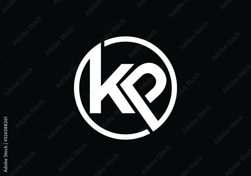 Initial K P letter logo design, Creative Modern Letters Vector Icon Logo Illustration. Initial K P letter logo design, Creative Modern Letters Vector Icon Logo Illustration.