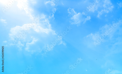 blue sky with beautiful natural white clouds