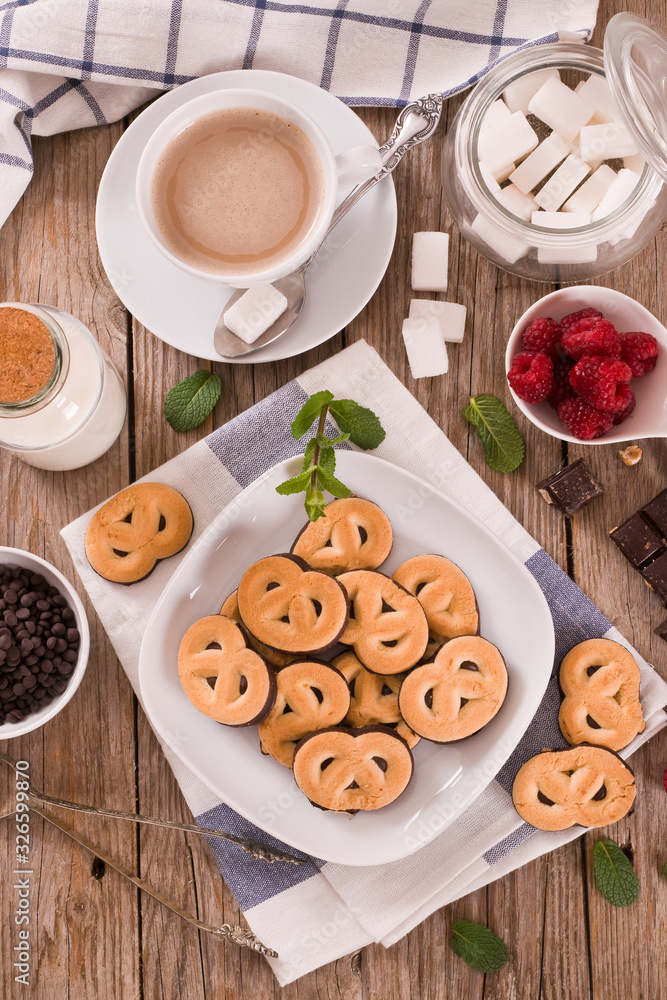 Chocolate Pretzel Cookies. Chocolate Pretzel Cookies.