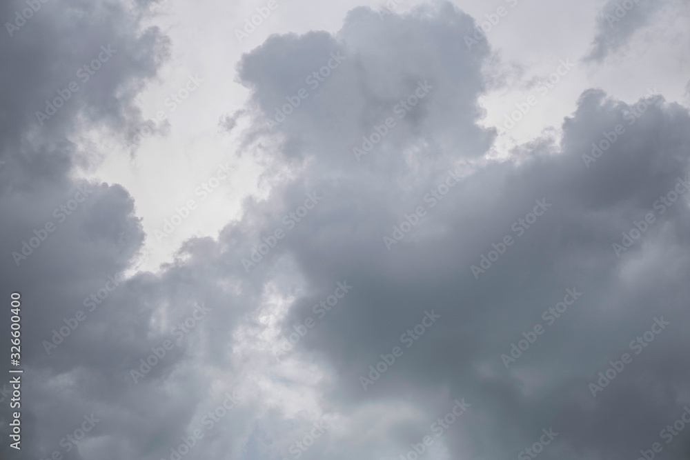 drak Sky clouds before rain 