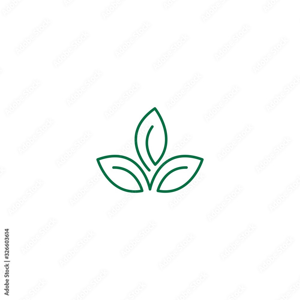 Green leaf logo Green leaf logo