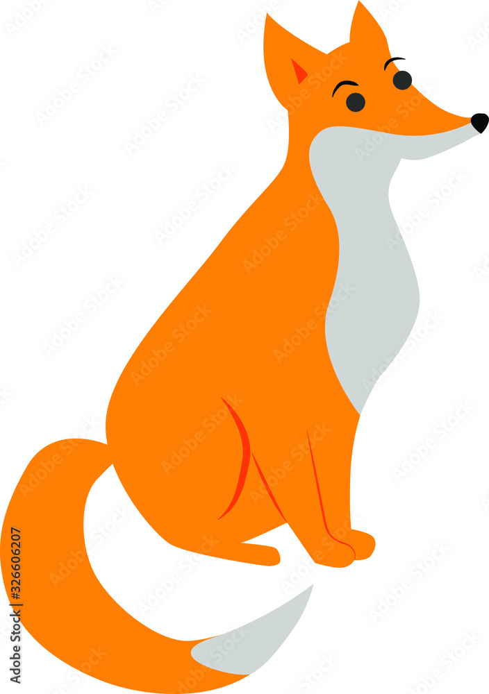 vector illustration of a fox vector illustration of a fox