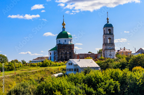 Holy Trinity Church in the village Karacharovo near Murom, Russia photo