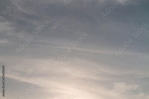 Beautiful sunset sky background panorama