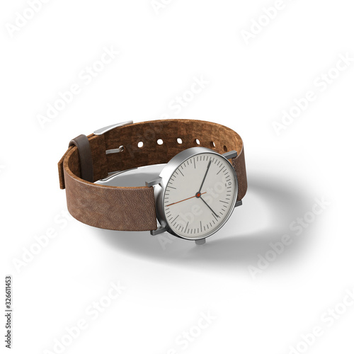 wristwatch isolated on white background