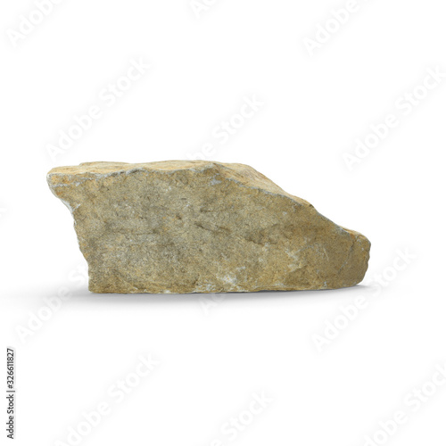 stone isolated on white