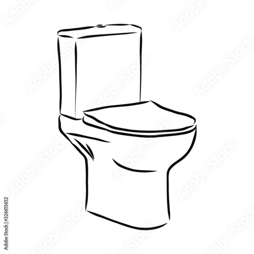 vector illustration of a toilet 