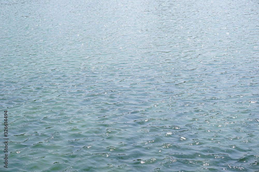 Smooth ocean waves in the summer Smooth ocean waves in the summer
