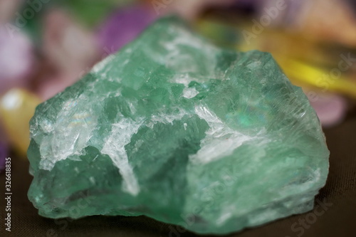 Gem Green Fluorite close up