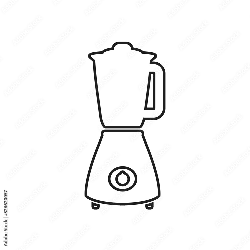 Blander Line Icon. Editable Vector. Blander Line Icon. Editable Vector.