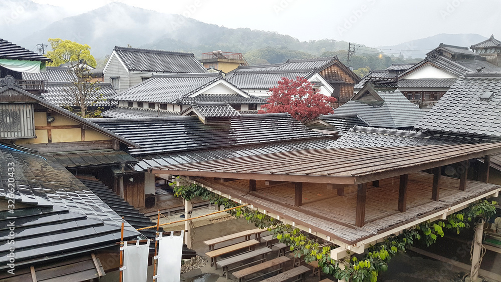 Typical houses in Oharaimachi, Ise, Japan Typical houses in Oharaimachi, Ise, Japan