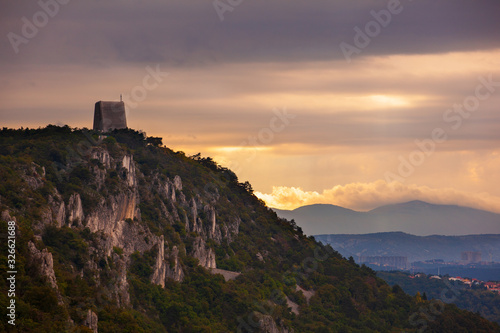 View of the The Temple of Monte Grisa, Trieste