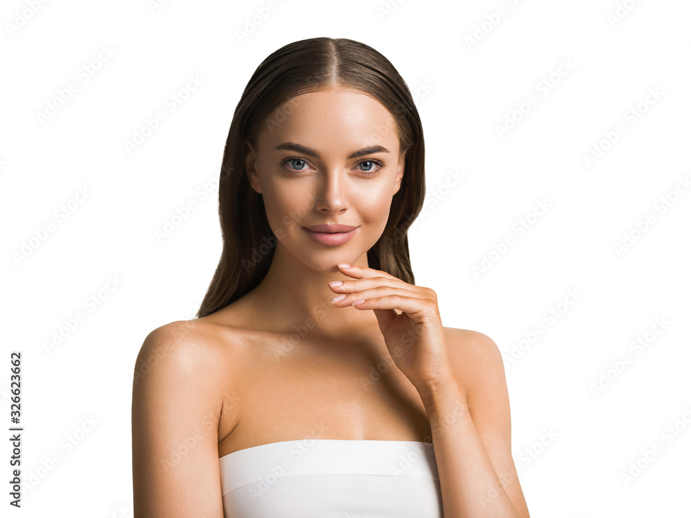 Beautiful woman healthy skin natural make up Beautiful woman healthy skin natural make up