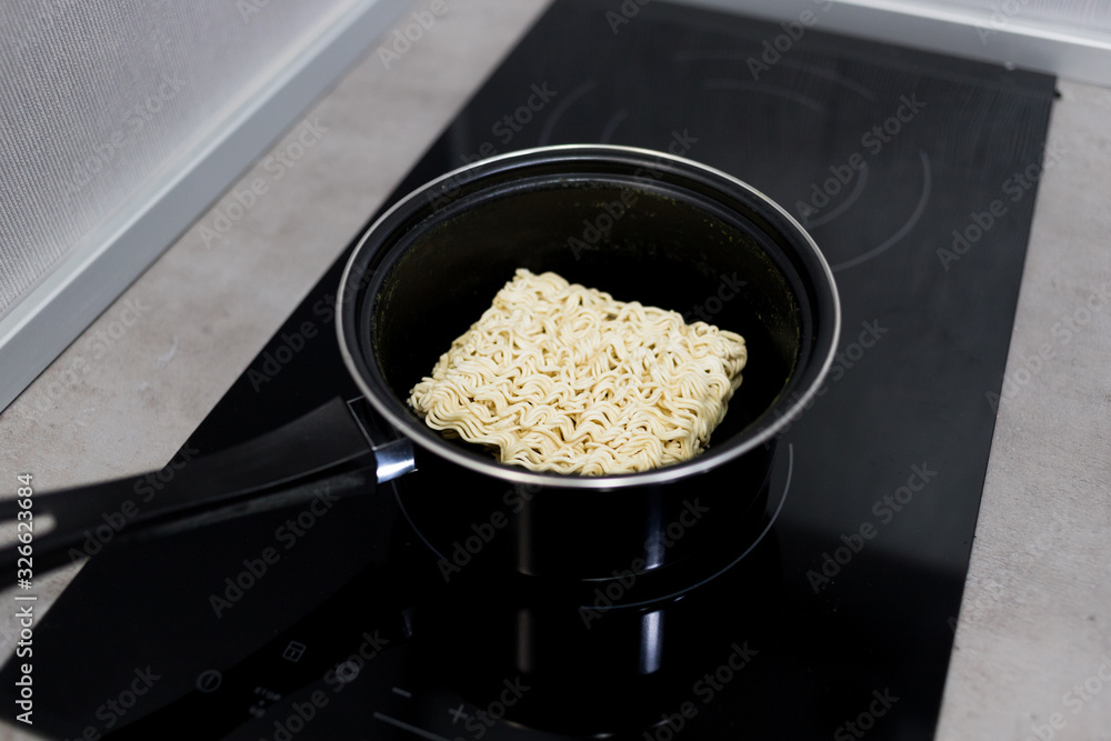 instant soup and noodle on electric stove instant soup and noodle on electric stove