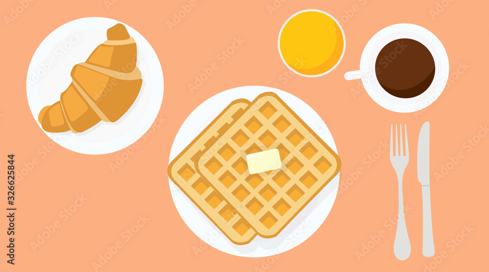 Vector Illustration of a Breakfast Vector Illustration of a Breakfast