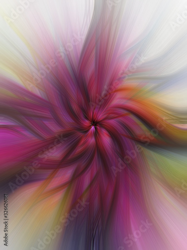 Beautiful abstract from the twisting of the image