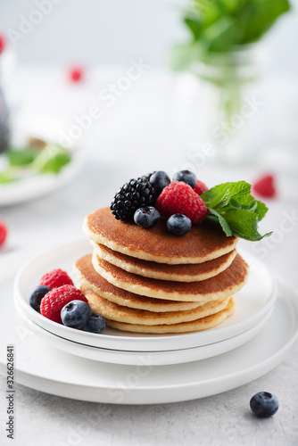 Pancakes with berry