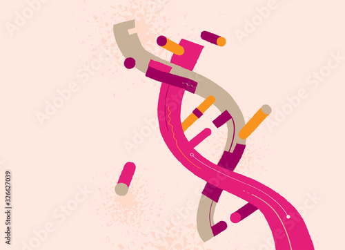 Elica del DNA - illustrazione vettoriale
