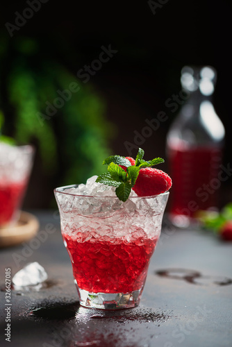 Gradient red cocktail