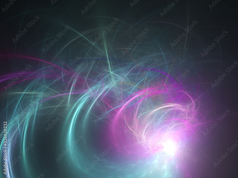 pastel fractal on black pastel fractal on black