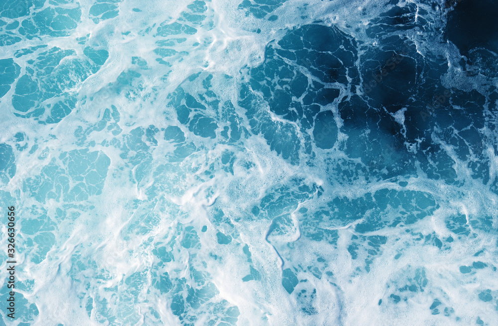 Aerial view to ocean waves. Aerial view to ocean waves.