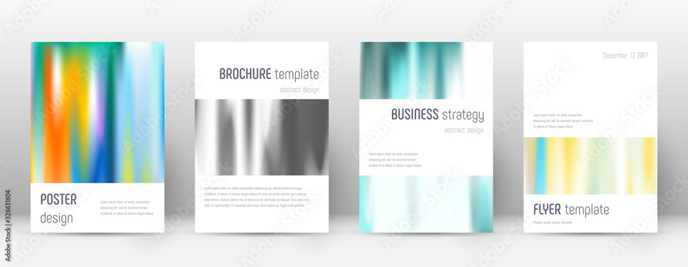 Fototapeta premium Flyer layout. Minimalistic exotic template for Bro