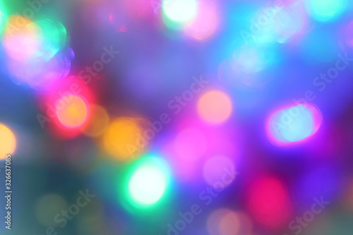many multicolored abstractly blurry lights. festive extravaganza photo