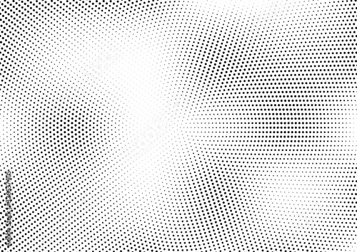 Abstract halftone dotted background. Futuristic grunge pattern, dot, circles. Vector modern optical pop art texture for posters, sites, business cards, cover, labels mockup, vintage stickers layout.