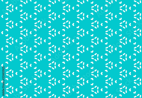 Seamless geometric pattern design illustration. Background texture. In blue, white colors.