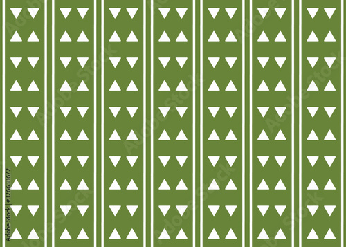 Seamless geometric pattern design illustration. Background texture. In green, white colors.