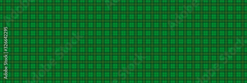 Green Irish Tartan Pattern Header
