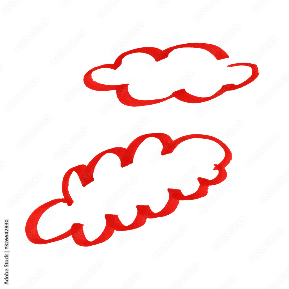 Abstract line markers cloud heap circles bright red fire sun Abstract line markers cloud heap circles bright red fire sun