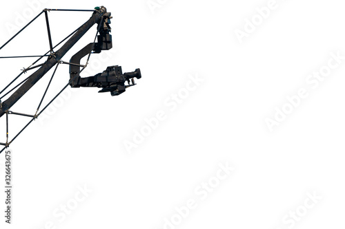 Vászonkép television camera on a camera crane