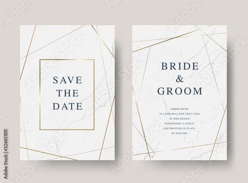 Vintage luxury vector wedding invitation card