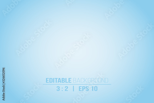 Blue gradient background with text space. Sky color editable blurred vector illustration for the backdrop of the banner, poster, business presentation, book cover, advertisement or website.