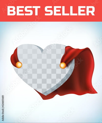 Heart template. Love icon. Mercy sign. Girl power. Valentine card. Female superhero. Charitable foundation or donations logo. Medicine or cardiology concept. Health care and disease. Blood donation
