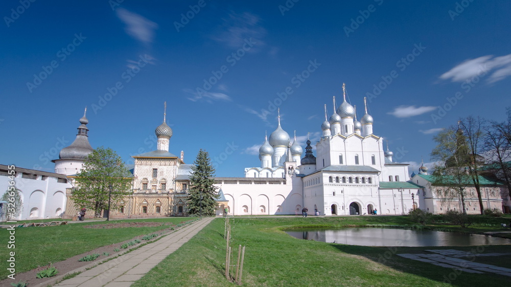 The Nativity Church in the Rostov Kremlin timelapse , Rostov the Great, Russia