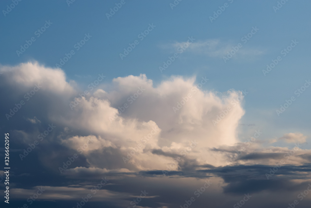 Fototapeta premium Dramatic sky with clouds. Nature background.