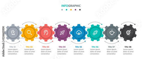 Vector infographic template photo