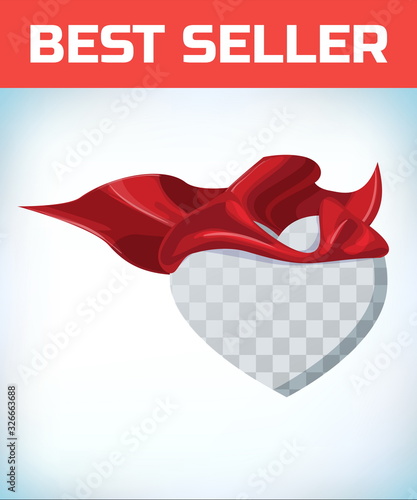 Heart template. Love icon. Mercy sign. Girl power. Valentine card. Female superhero. Charitable foundation or donations logo. Medicine or cardiology concept. Health care and disease. Blood donation