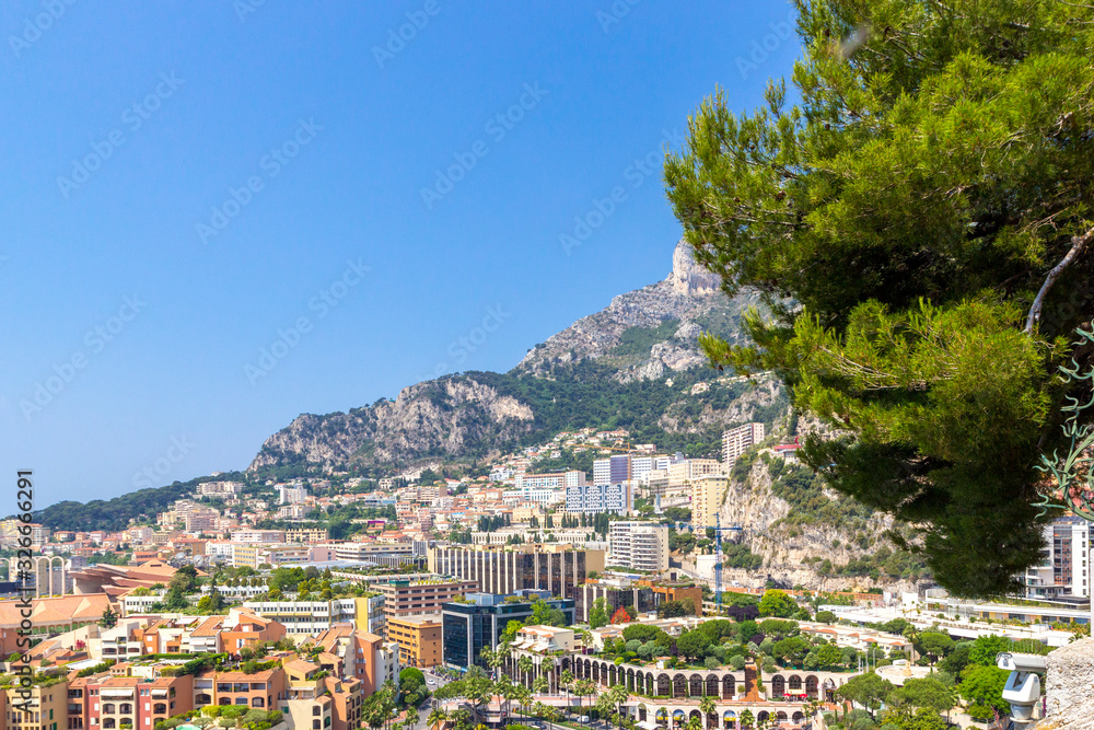 Cityscape of Monte Carlo in principality of Monaco, southern France