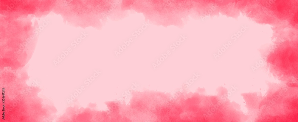 Viva Magenta pink watercolore background or paper illustration with soft lightand